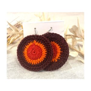 Handmade Crochet Flower Earrings: Seed Bead Boho Jewelry