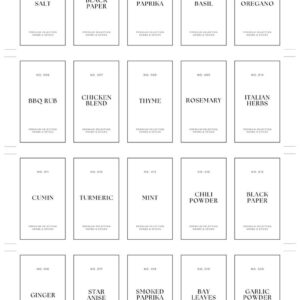 Pantry Labels - Minimalist Kitchen Organization - Waterproof Vinyl Stickers